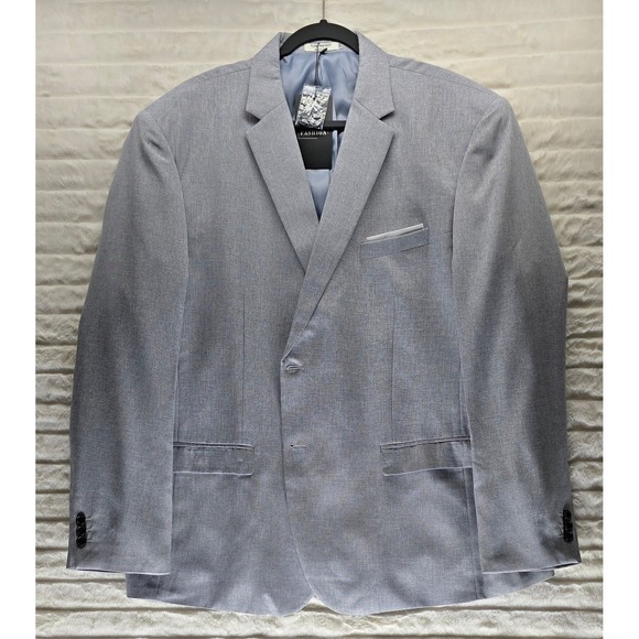 Turetrendy Other - Turetrendy Blazer Mens 3XL Light Gray New Two Button Notch Lapel Textured Jacket